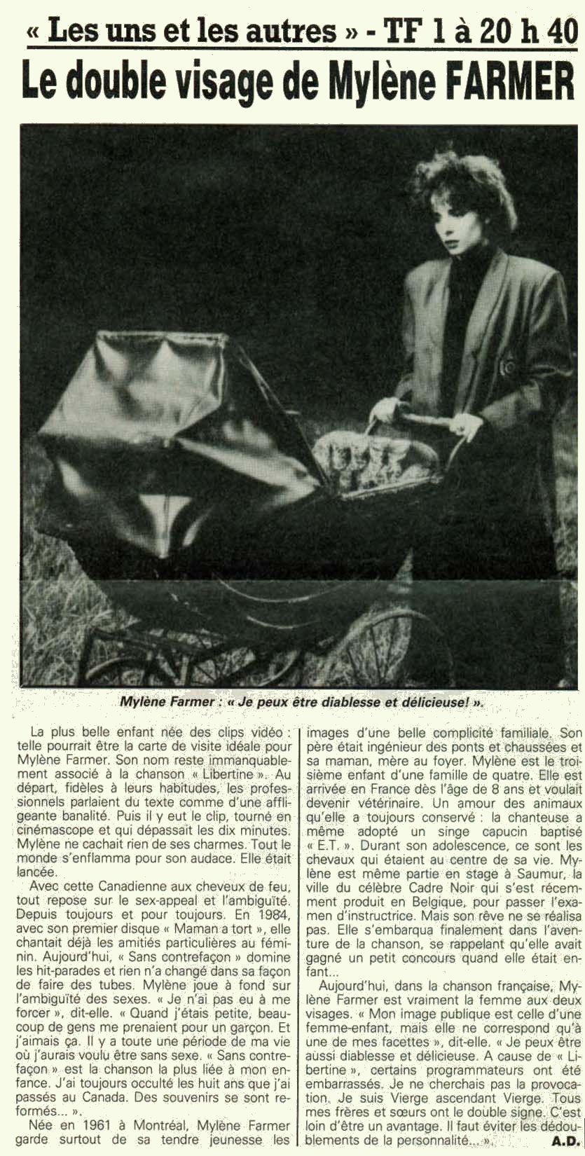Ciné Télé Revue 20 avril 1988