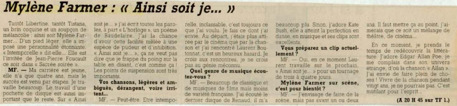 L'Yonne Républicaine 18 mai 1988
