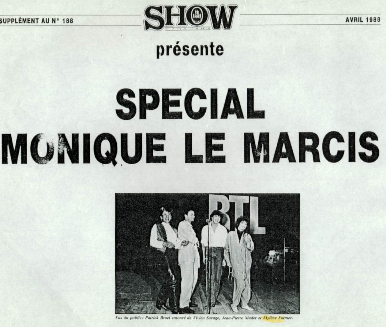 Show Magazine Avril 1988