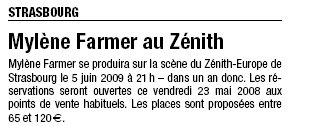 Les Dernières Nouvelles d'Alsace 20 mai 2008