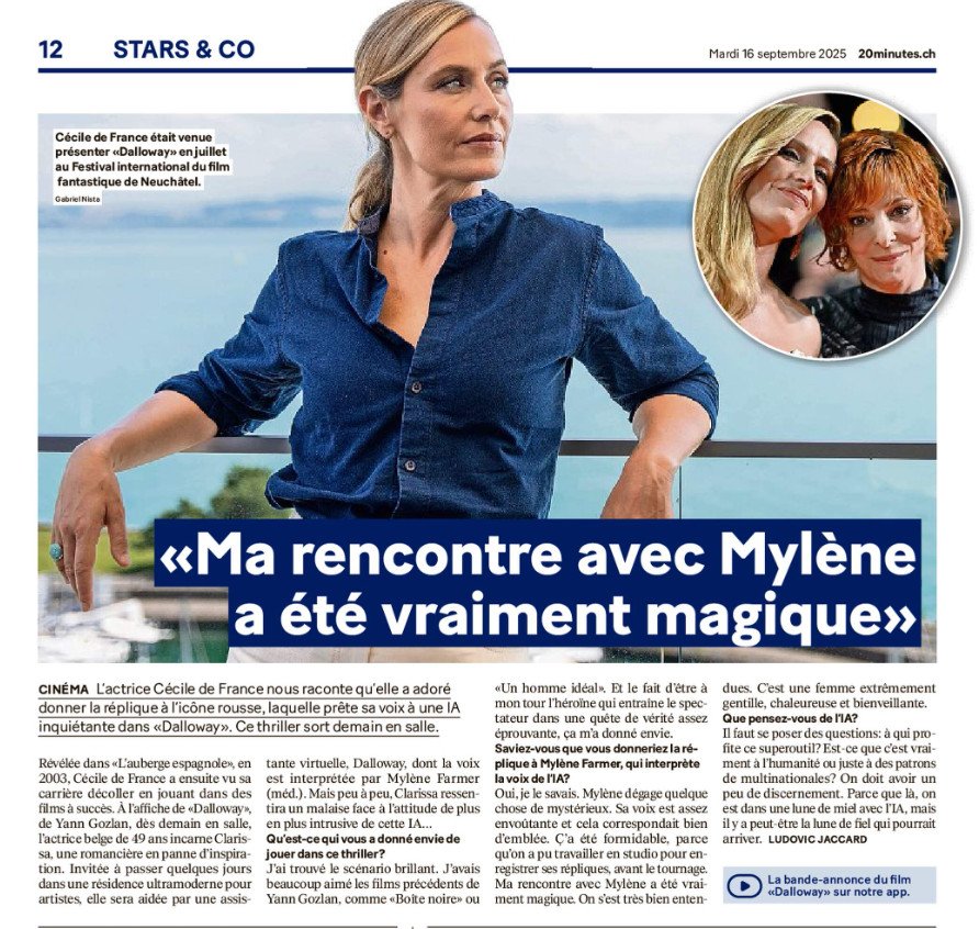 20 Minutes (Suisse) 16 septembre 2025