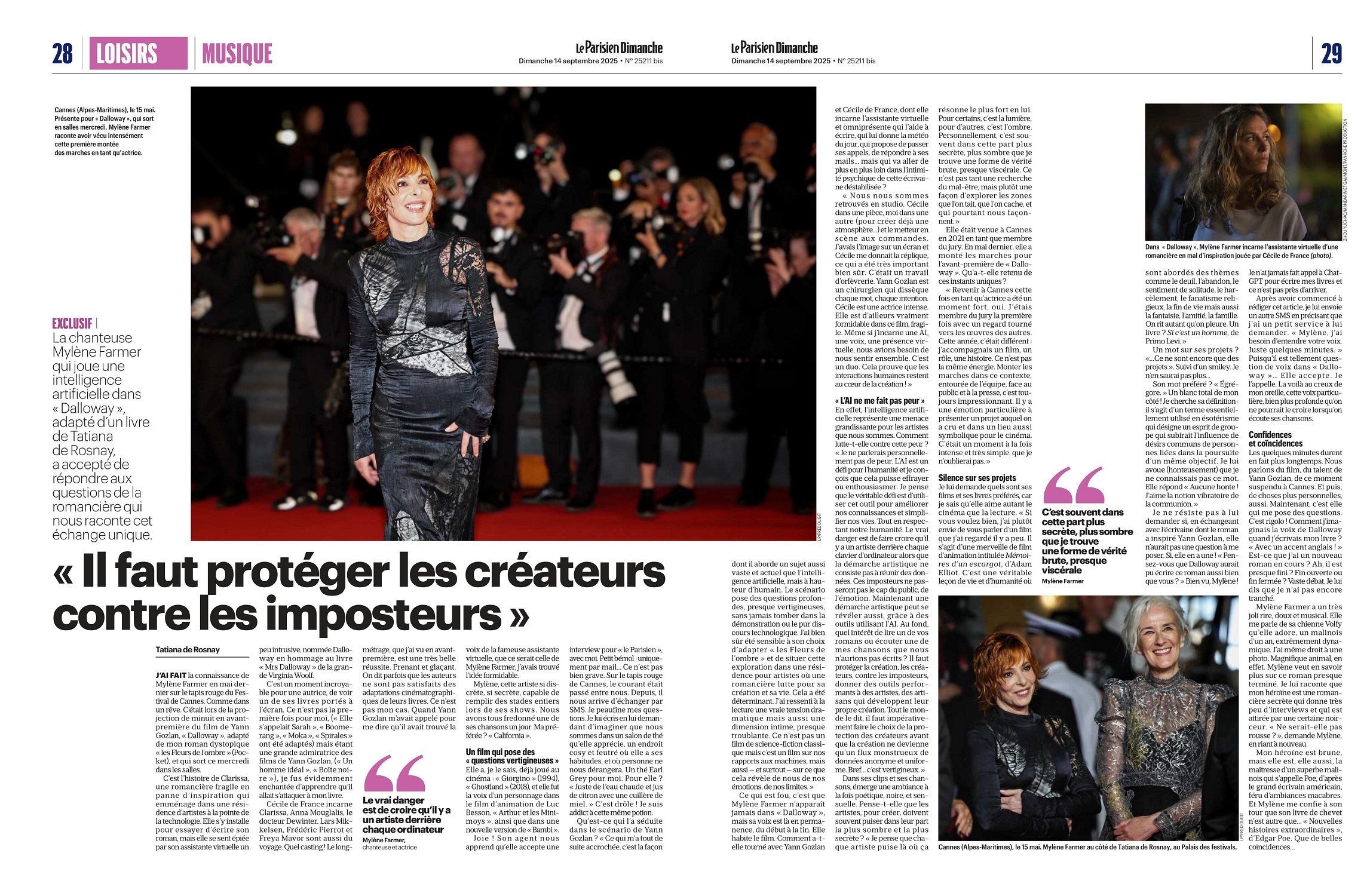 Le Parisien 14 septembre 2025